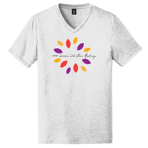Unisex Circle V-Neck Tee Thumbnail